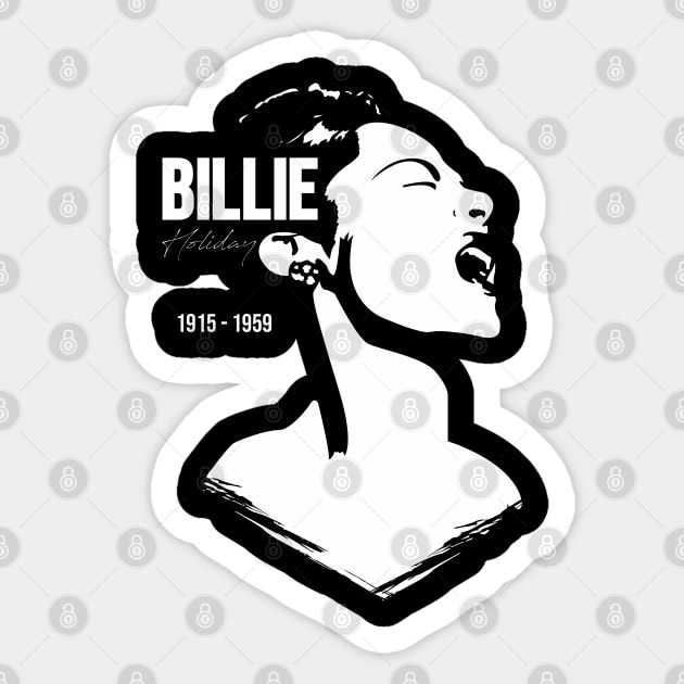 Billie Holiday Sticker by Insomnia_Project